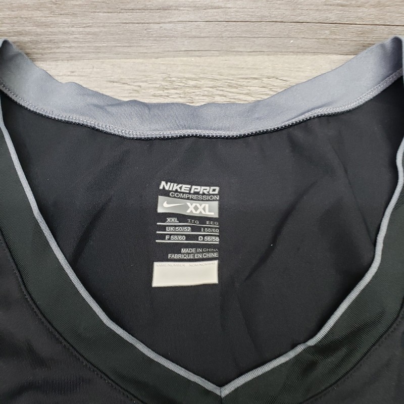 Nike Pro Combat Hyperstrong Padded Compression Shirt Vest Black Mens XXL gallery