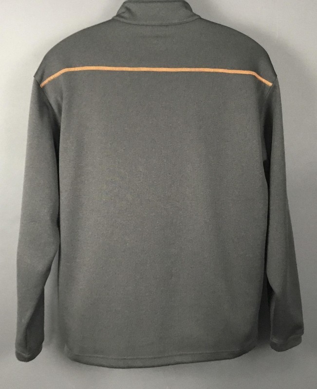 Pebble Beach Pullover Shirt Mens Large Gray 1/4 Zip Mock Neck Performance Golf gallery