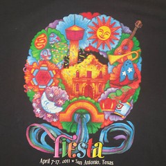 Fiesta San Antonio 2011 Black Official Merchandise Men’s XL – River walk