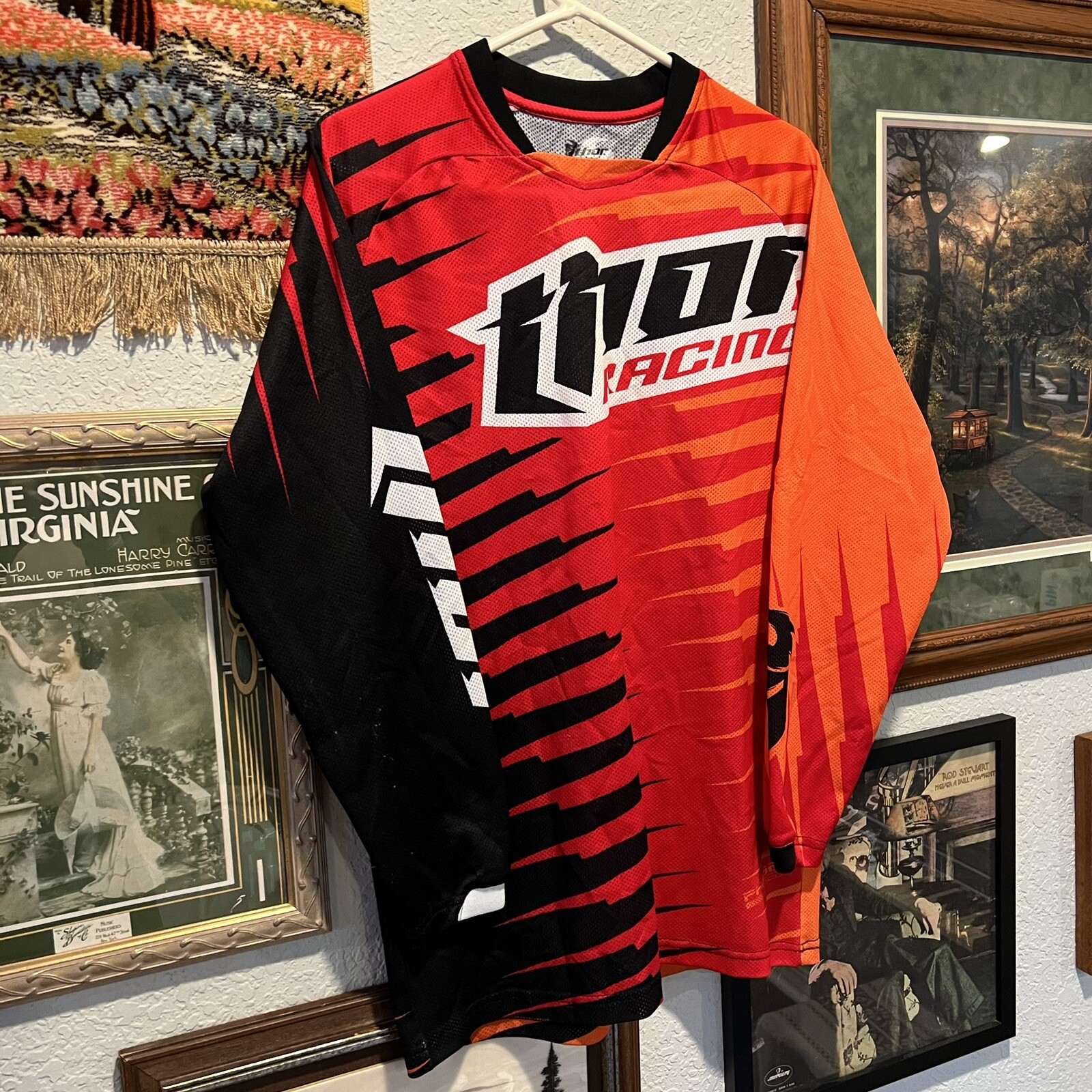 NWOT Thor Racing RARE Phase Vented Motocross Racing Jersey Size Small gallery