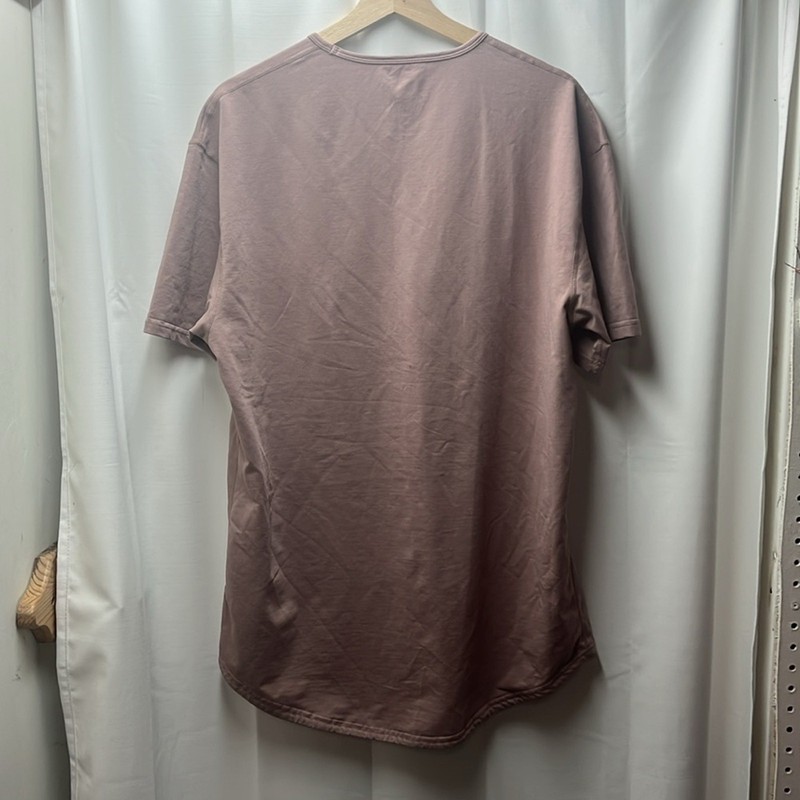 BYLT Basic Gray Mauve Drop Cut Short Sleeve LUX- XL gallery