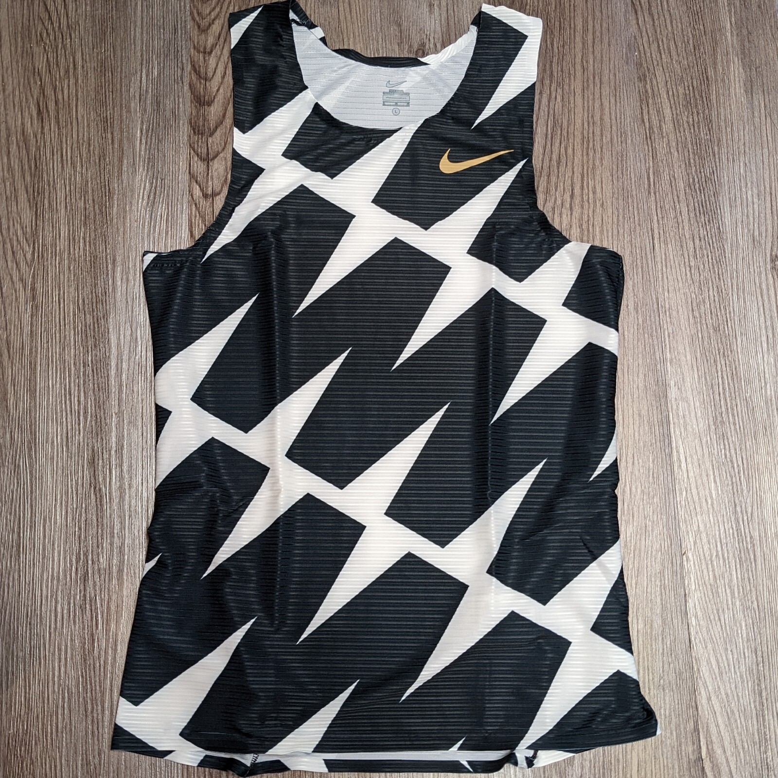 Nike Pro Elite USA Olympic Gold Medal Team Issued Black Singlet Men's Large gallery