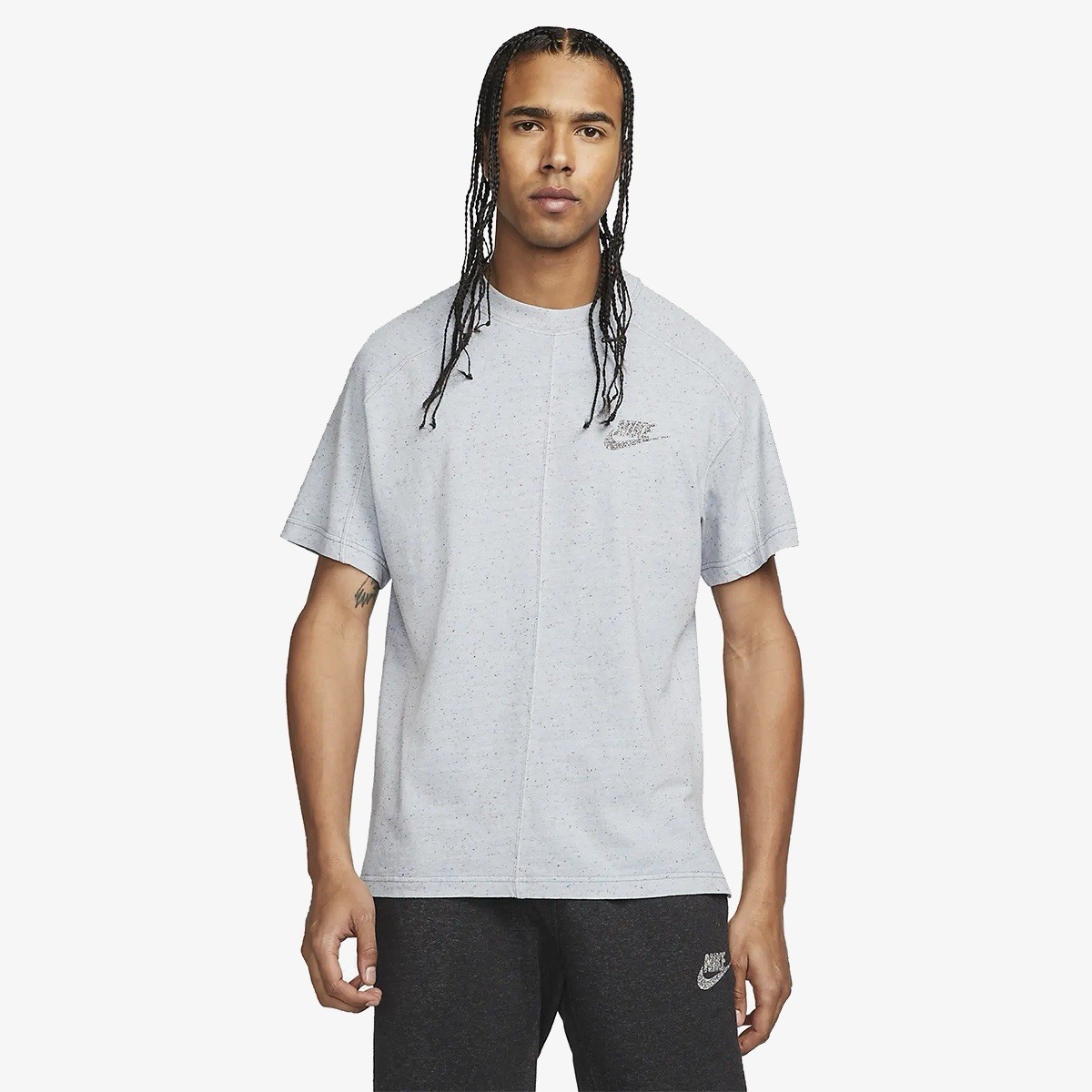Size XL- Nike Men’s Sustainable Materials Sportswear T-Shirt, Gray Heather. gallery
