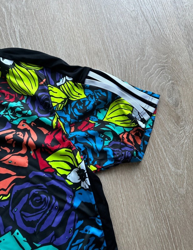 Adidas HC3929 Aeroready Tiro All Over Flower Print Multicolor Soccer Jersey M gallery