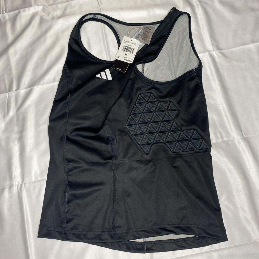 adidas padded tank top xl mens black Basketball IM3592 132767468 Aeroready