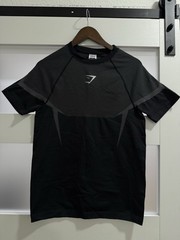 Gymshark Onyx V5 black and white size L short sleeve shirt