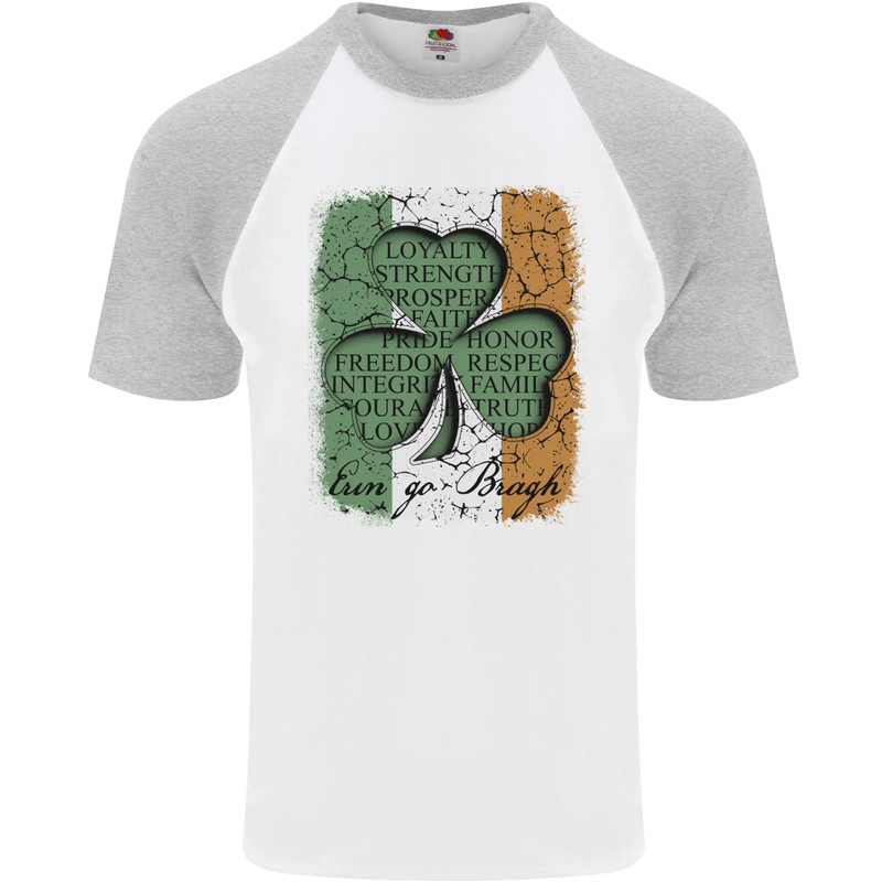 St Patricks Day Shamrock 3 Leaf Clover Mens S/S Baseball T-Shirt gallery