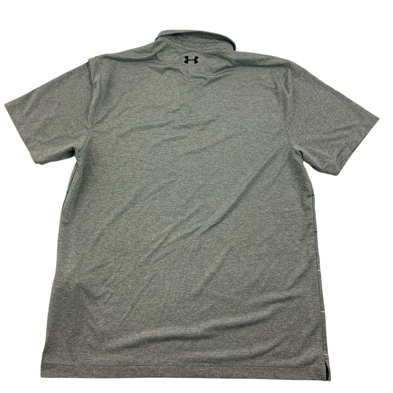 Under Armour Coolswitch Pivot Polo Shirt Gray Stripe Mens L Short Sleeve gallery