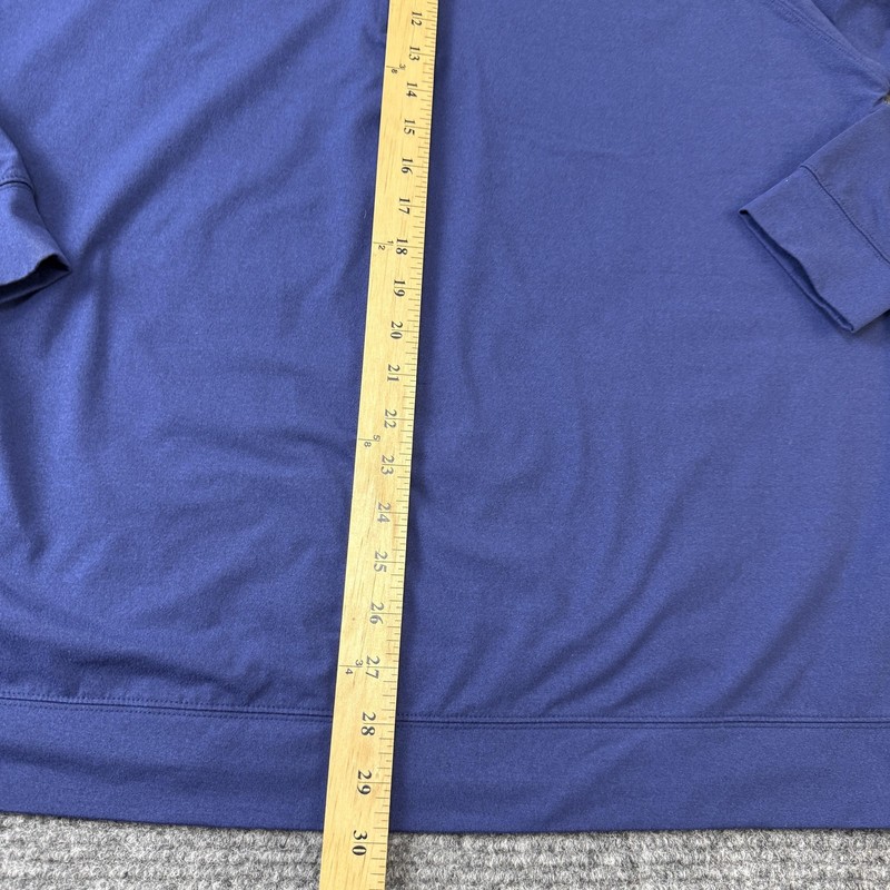 Holderness & Bourne Pullover Mens XL Blue Quarter Zip Golf DryLuxe Performance gallery