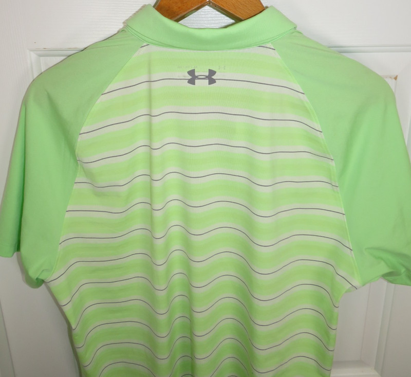 Under Armour Threadborne Boundless Polo Striped Performance HeatGear XL Loose gallery