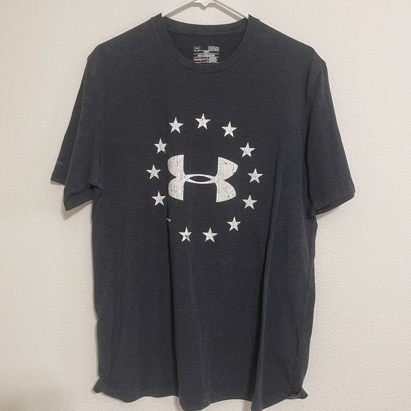 Under Armour HeatGear Short-Sleeve T-Shirt Size Men's Medium Loose Style -Gray gallery