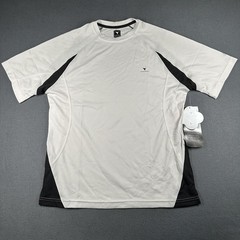 Insport Shirt Mens XL White Black Xodus Competitor Tee DrySport Moisture Wicking