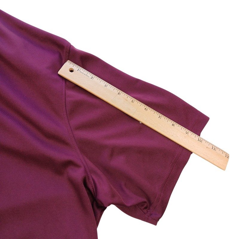 RUSSELL Athletic Shirt Men 4XL/Burgundy/Flex Collar-3 button Henley/Short Sleeve gallery