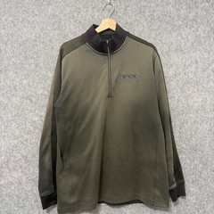 Nike Golf Dri-Fit Quarter Zip Pullover Men’s Sz L Olive Green APEX Motor Club