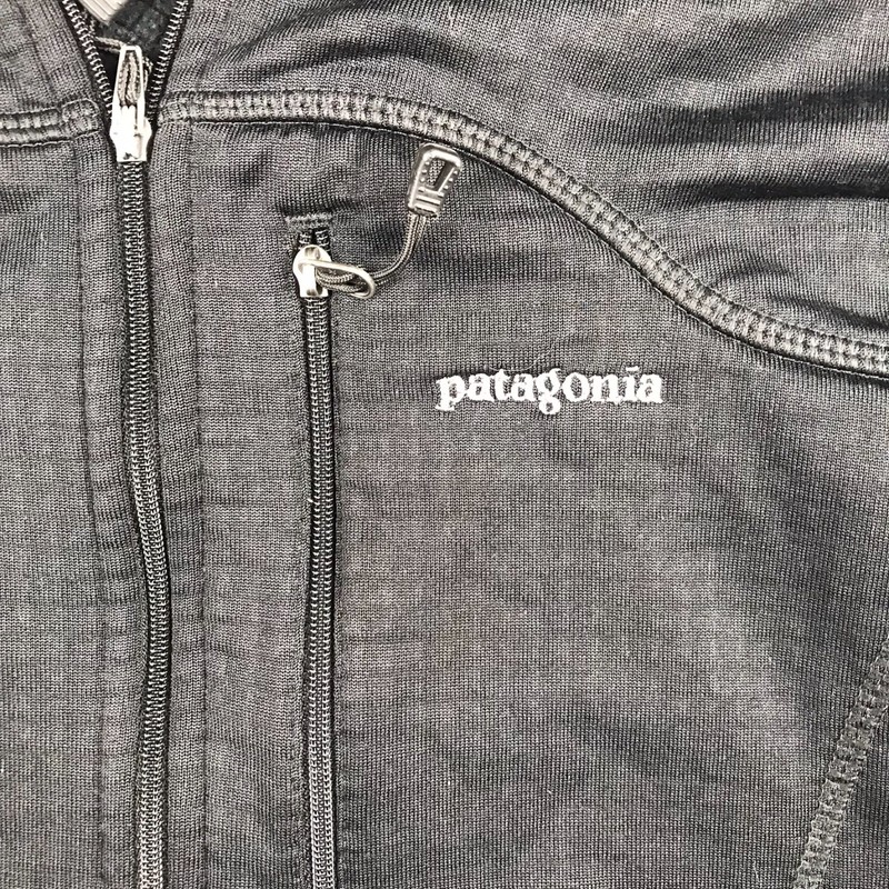 Patagonia R1 Fleece Pullover Mens L Black Zip Up Waffle Knit Vintage Y2K Jacket gallery