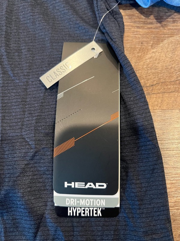Head Reflective Running Shirts Hypertek Dri-Motion Mens M (X2) Blue gallery