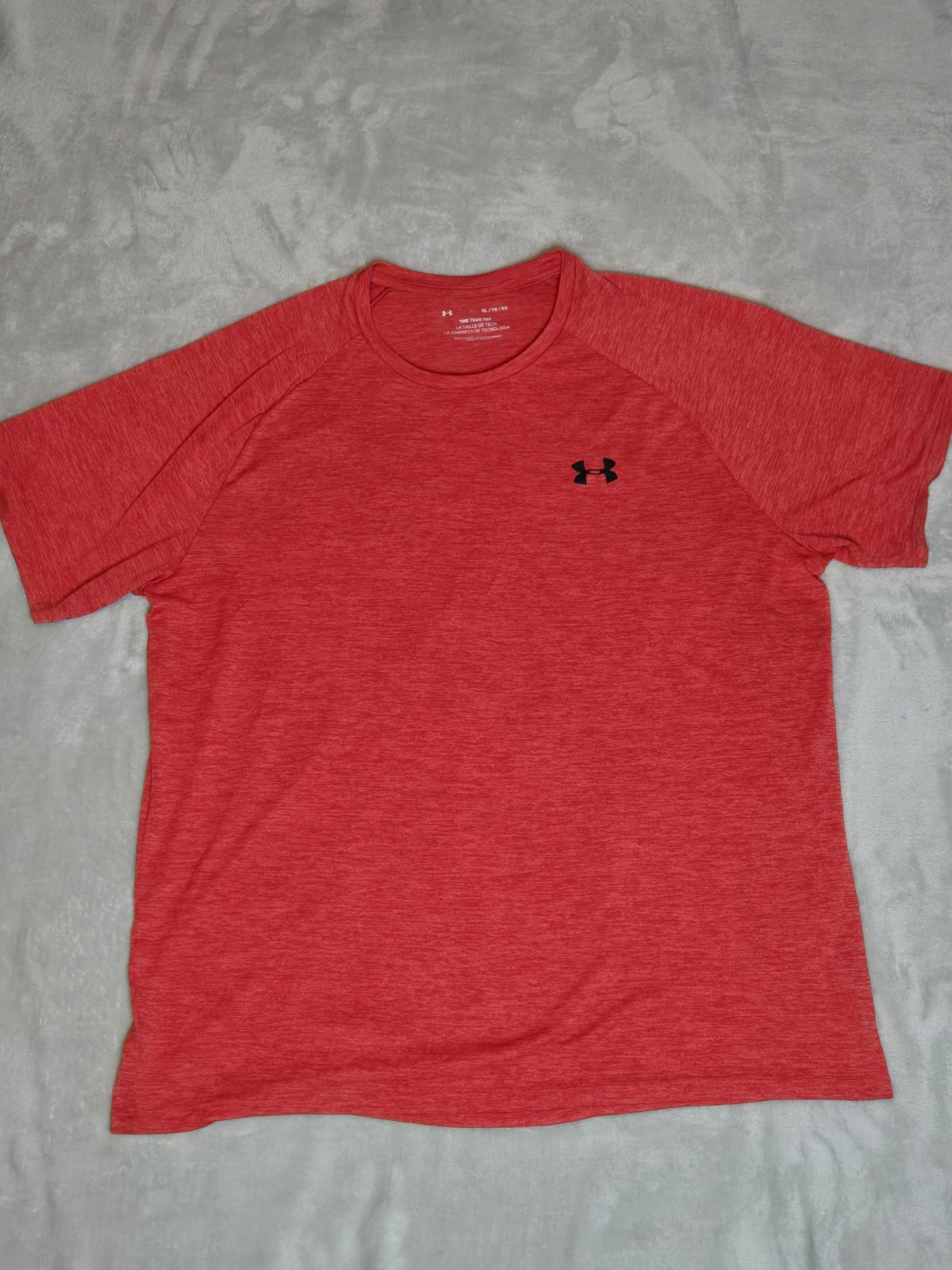 Under Armour Men's The Tech Tee Short Sleeve T-Shirt, Men's XL, Heathered Red gallery