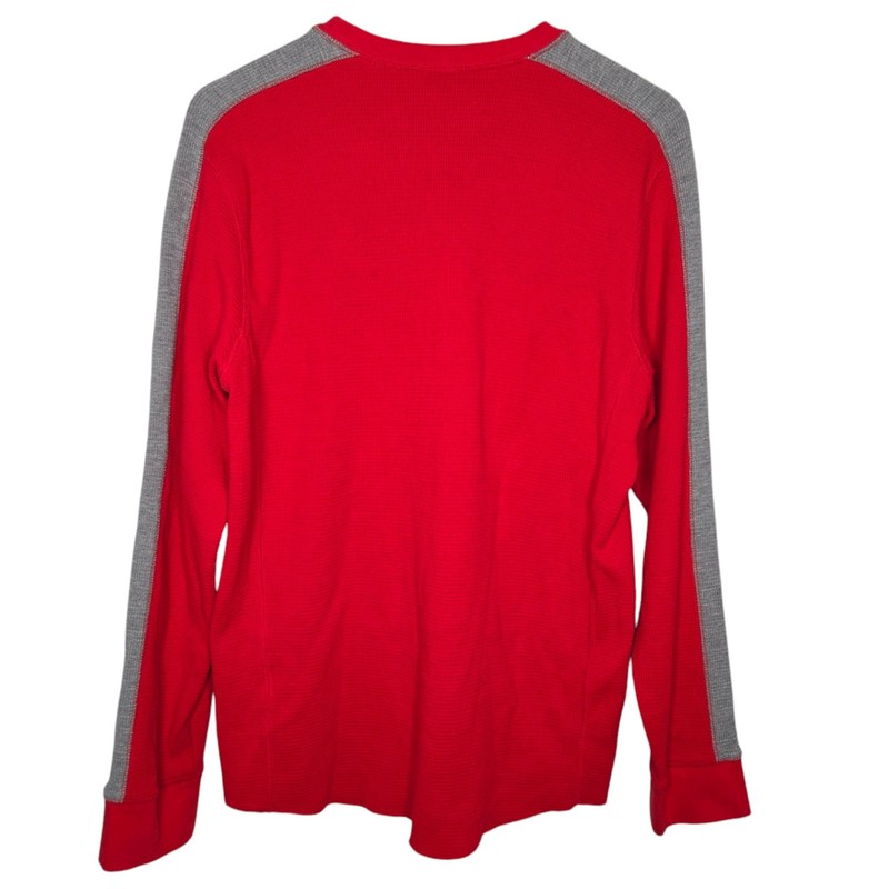 Nike Mens Red 90's Team Ohio State Buckeyes Long Sleeve Thermal Top Large gallery