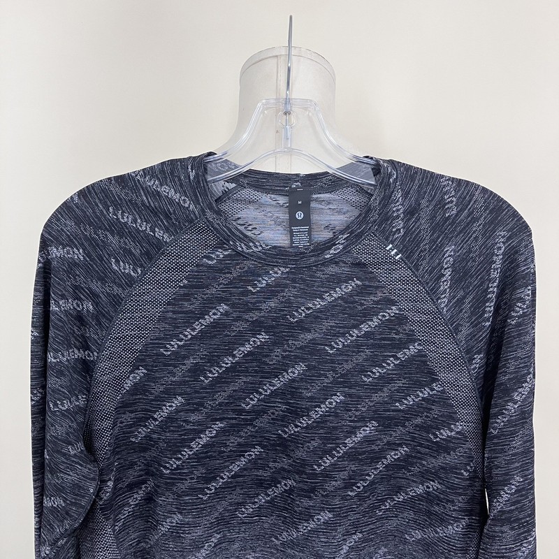 Lululemon Sz Medium Metal Vent Tech Long Sleeve Shirt Logo Fade Alpine gallery