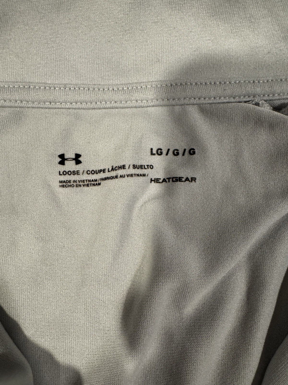 Under Armour Mens Tech 1/2 Zip Pullover Light Gray Heather Long Sleeve Large gallery