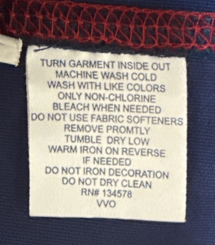 Vineyard Vines Performance Blue Red Athletic Full-zip Long-sleeve Top Men's S gallery