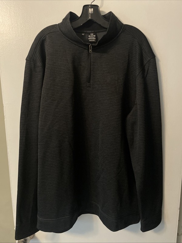 Under Armour Golf 1/4 Zip Pullover Mens 2XL XXL Storm Mock Neck Gray Long Sleeve gallery