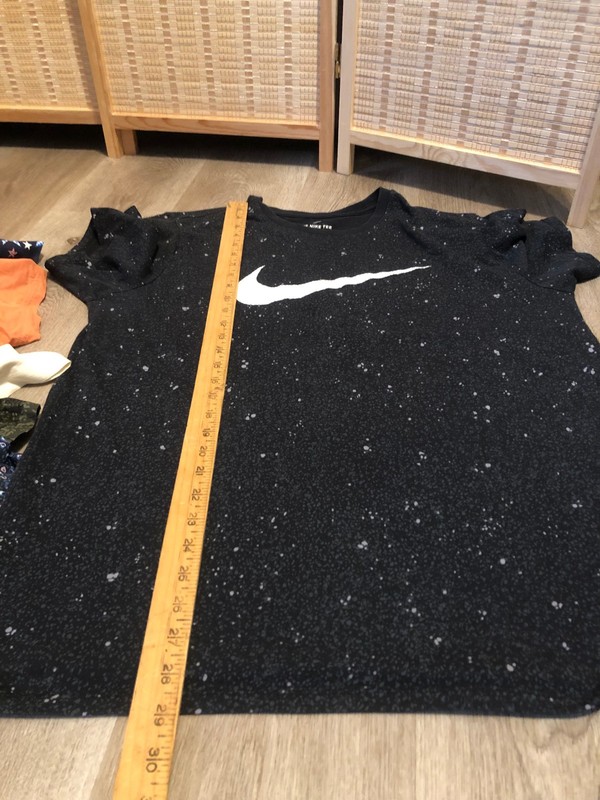 Nike SS Men's Short Sleeve Shirt Dri-Fit Active-Wear Black Digital Glitch XL 388 gallery
