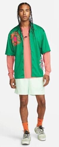 Nike Uphoria Button-Up Mesh Short Sleeve Top Jersey Shirt DV9676-365 Men's XL gallery