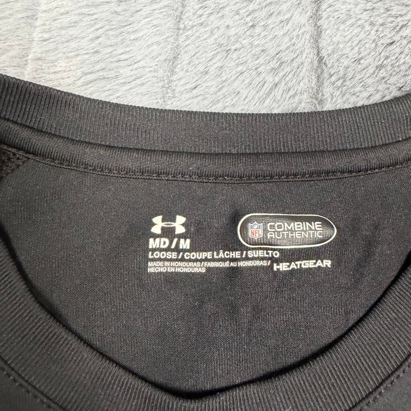 Under Armour New Orleans Saints NFL Combine Authentic HeatGear Shirt Mens Medium gallery