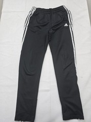 Adidas Track Pants Mens Black 3-Stripes XL Tapered Training