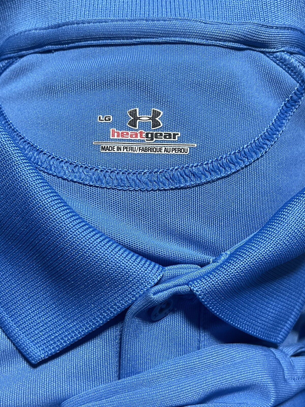 Under Armour Mens Large UCLA Colors Polo Shirt Short Sleeve Blue White Orange gallery