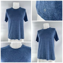 Lululemon Metal Vent Tech T-Shirt Men S Blue Nylon Polyester Elastane YGI K4-55