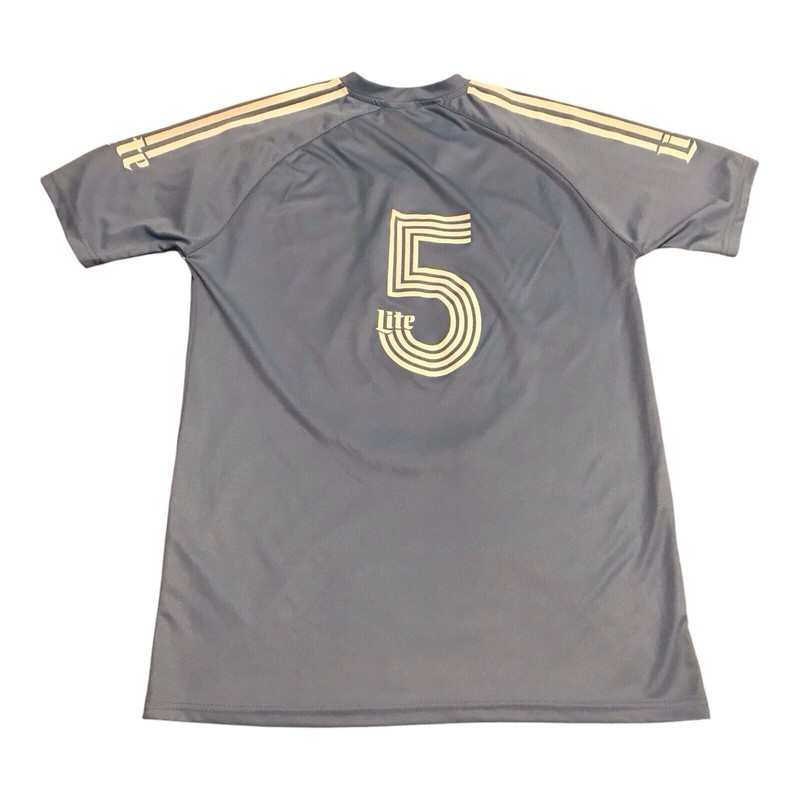 Miller Lite Authentic Soccer Men's Blue #5 Kit Jersey - Size L Cerveza Futbol gallery
