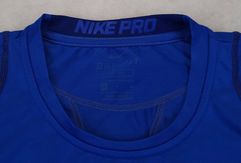 Nike Pro Dri Fit Fitted Shirt Men's Size Small Crewneck Royal Blue 703104-480 gallery