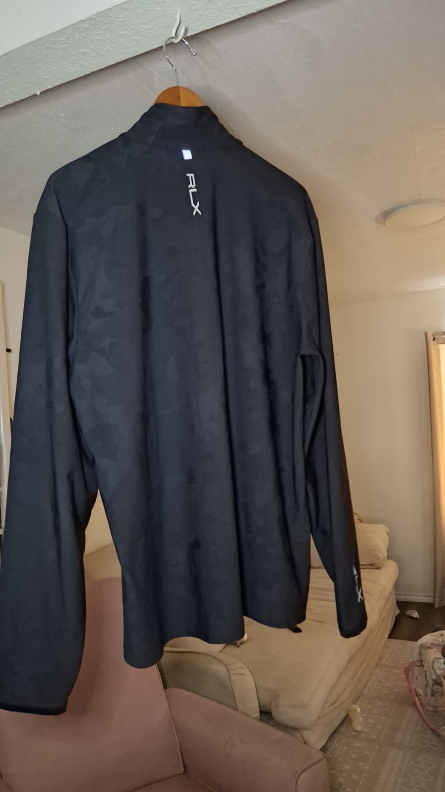 Polo Ralph Lauren Rlx Golf 1/4 Zip Men’s L Camo Jacquard Pullover gallery