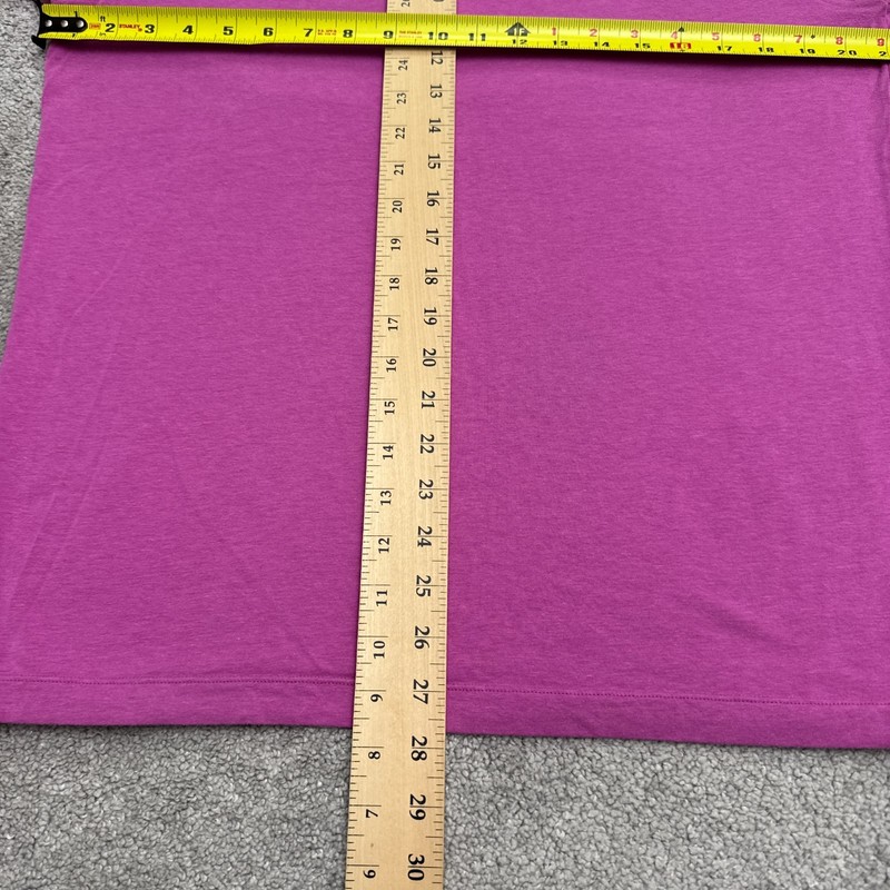 Fabletics Soft Stretch V-Neck T-Shirt Mens large Purple Tee Cotton Modal Blend gallery