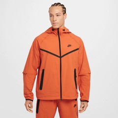 Nike Tech Fleece “Orange” Woven Full Zip Windbreaker Jacket HM7151-846 Men Sz M