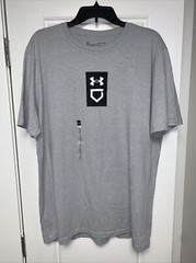 Under Armour Men’s Baseball Icon Loose Gray Short Sleeve Tee Size XL UA97