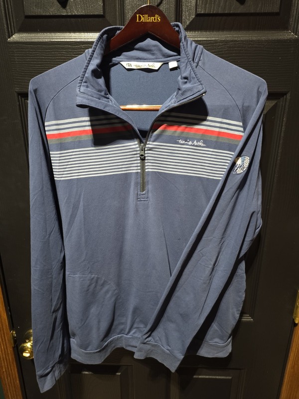 Travis Matthew Pullover Men's Extra Large Blue Golf Performance Stretch Pocket gallery