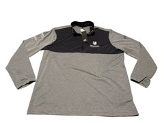 Wells Fargo Championship Adidas Lightweight Golf 1/2 Zip Pullover A280 Gray XL
