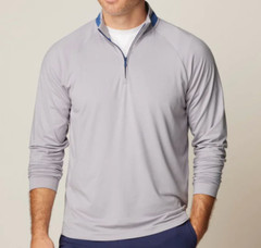NEW JOHNNIE-O SEAL STEFFEN STRIPED PERFORMANCE 1/4 QUARTER PULLOVER SHIRT SZ XL