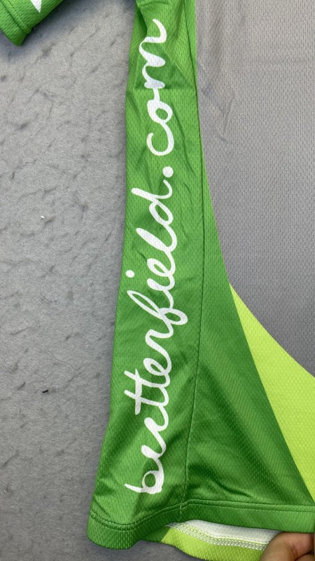 Louis Garneau Cycling Jersey Mens Small Gray Green Butterfield & Robinson 2010 gallery