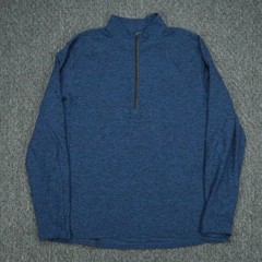 Lululemon Pullover Mens XL Blue Surge Warm Quarter Zip Pocket Athletic Training