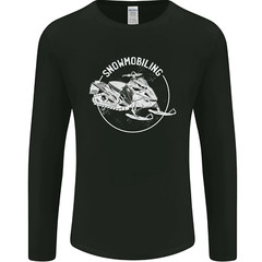 Winter Sports A Snowmobile Mens Long Sleeve T-Shirt