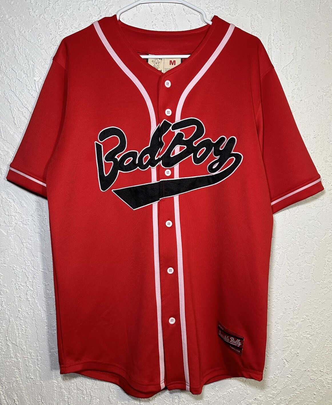 Bad Boy Notorious BIGGIE Invisible Bully Red Baseball Jersey | Men’s Medium gallery