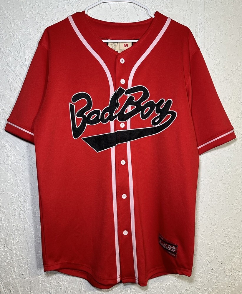 Bad Boy Notorious BIGGIE Invisible Bully Red Baseball Jersey | Men’s Medium