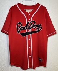Bad Boy Notorious BIGGIE Invisible Bully Red Baseball Jersey | Men’s Medium