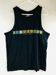 Newport Blue Summer Tank Men’s Size Large Black “I fear no beer…” Sleeveless