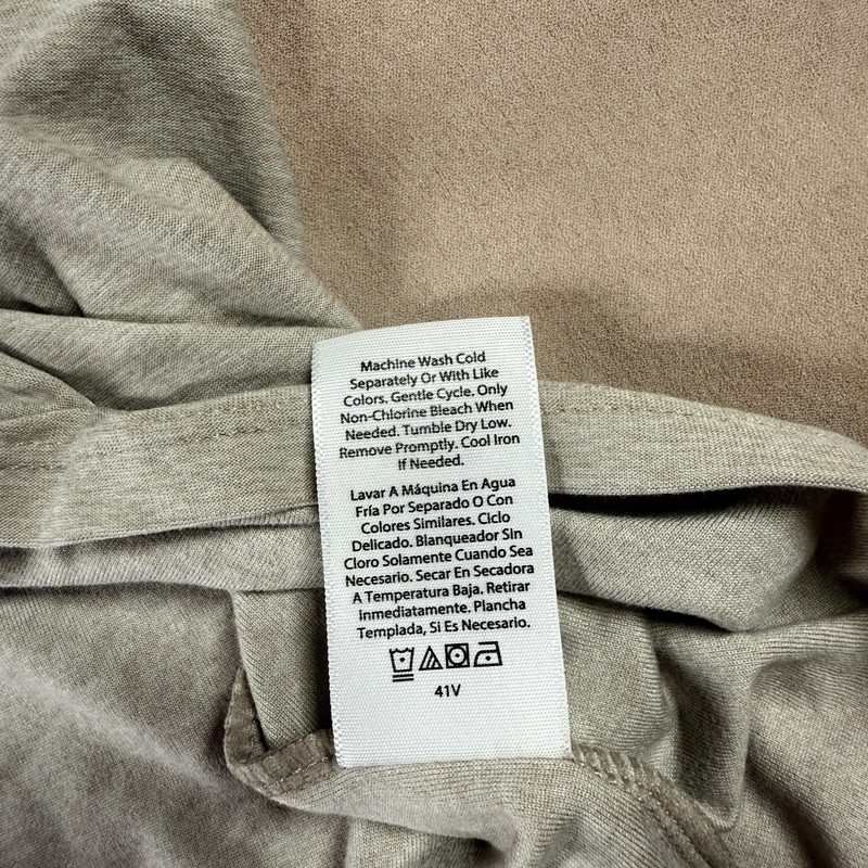 Athletic Works Heather Beige Mens XL Soft Gym Train Stretch Short Sleeve Shirt gallery