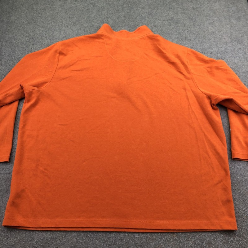 Adidas Pullover Mens 4XL Orange 1/4 Zip Long Sleeve Primegreen Athletic Top gallery